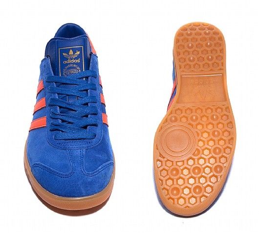  Adidas Hamburg синие с оранжевым (40-44)