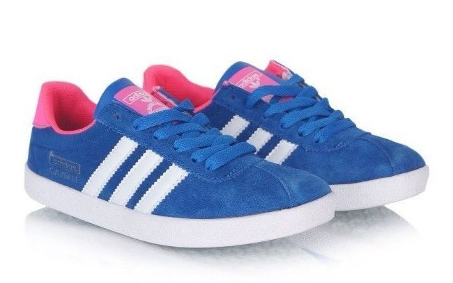 Adidas Gazelle Womens синие с розовым (35-39)