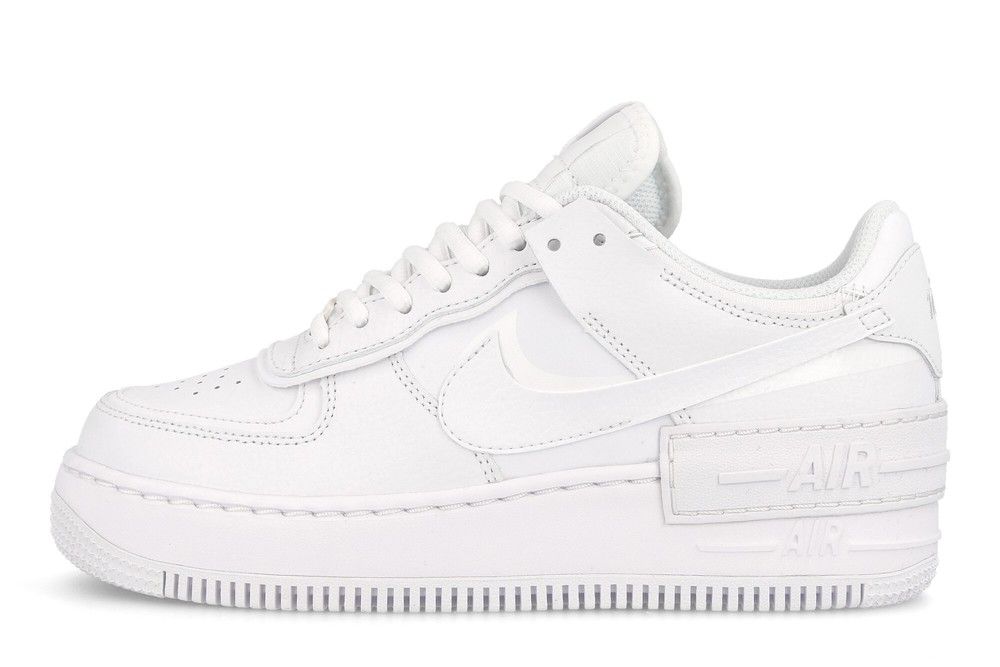 Nike Air Force 1 Shadow, белый, кожа