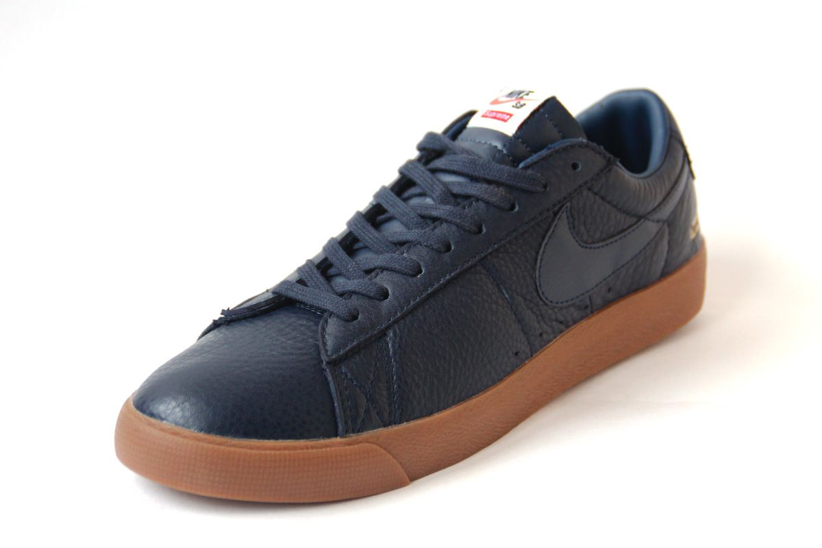 Nike SB Supreme Blue, синие, кожа, мужские