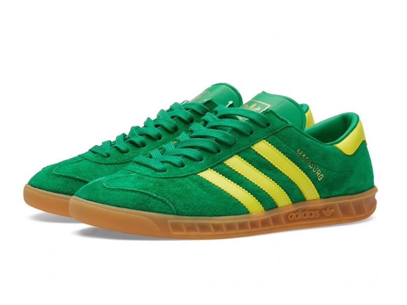 Adidas Hamburg зеленые с желтым (40-45)