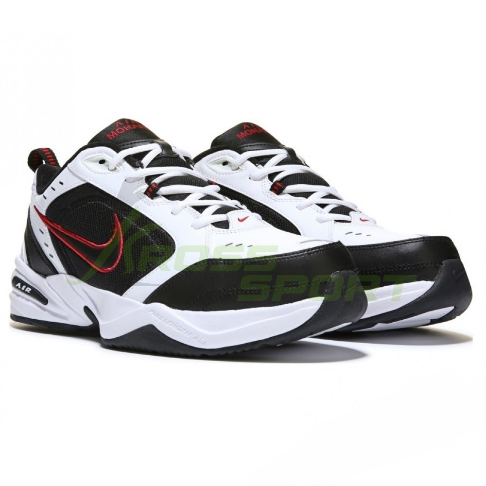 Nike Air Monarch White/Black с мехом