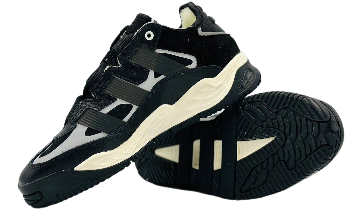 Adidas Niteball Black/Beige с мехом